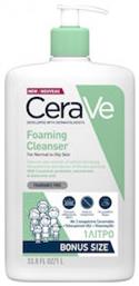 Foaming Gel Normal To Oily Gel για το Πρόσωπο & το Σώμα με Γλυκερίνη 1000ml CeraVe